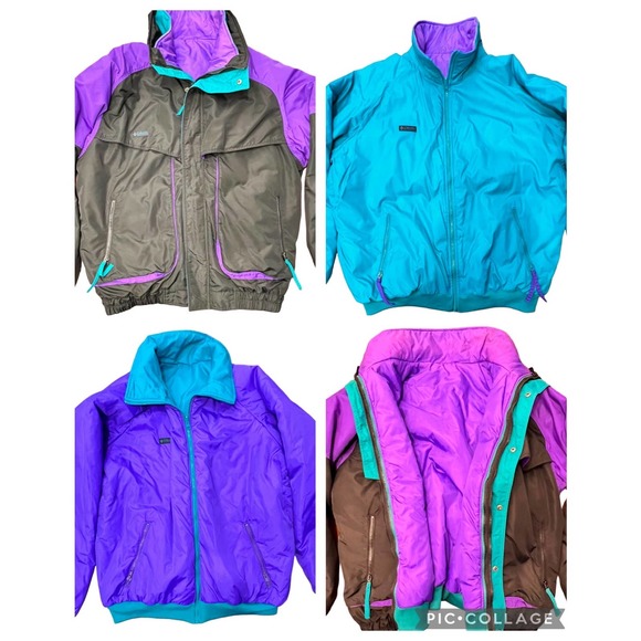 Vintage 90s Columbia Black 3 in 1 Parka Ski Jacket Coat Size XL - Picture 1 of 11